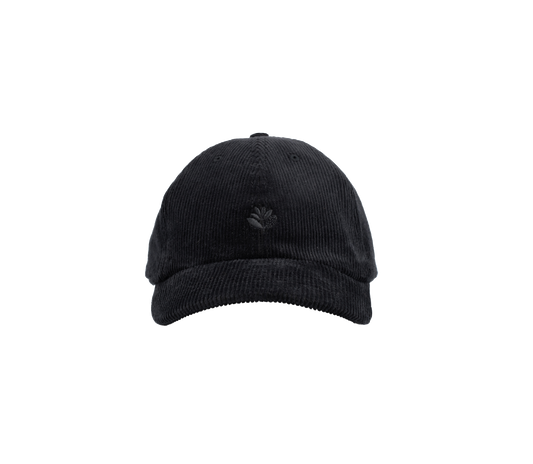 Magenta Tonal cord dad hat cap black