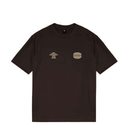 Magenta World tee chocolate