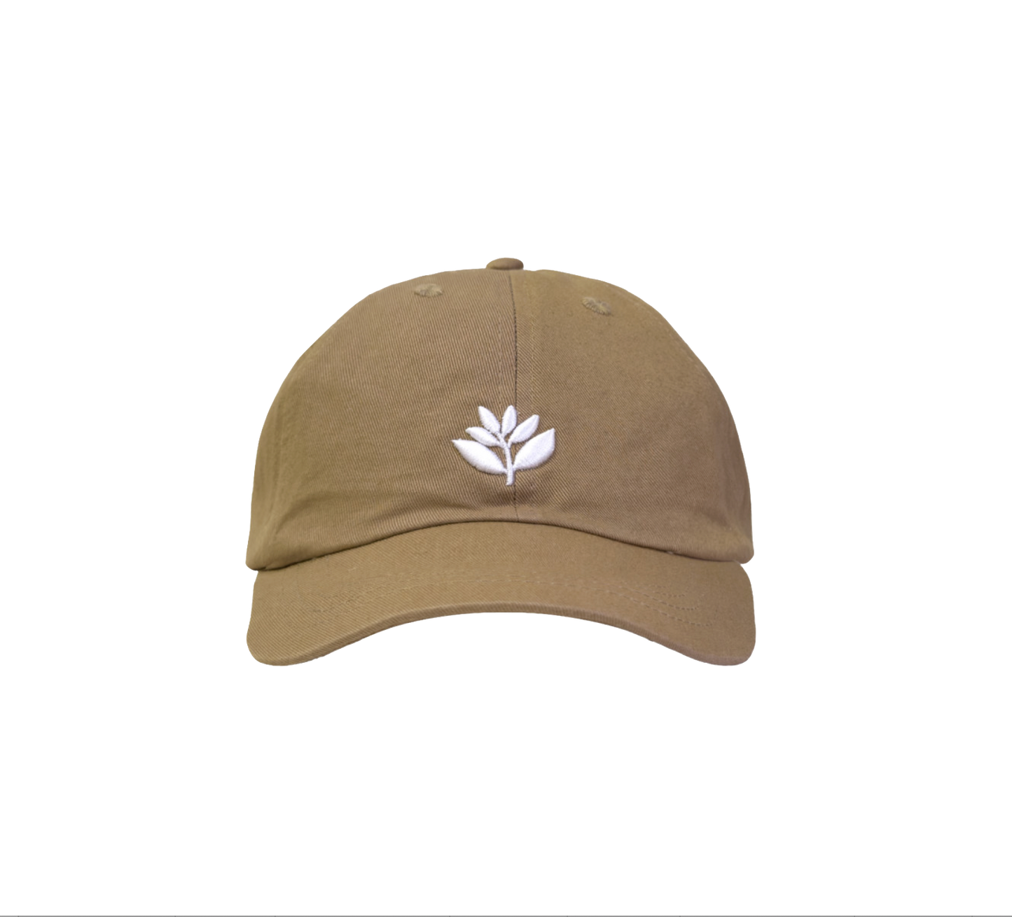 Magenta cap Bossed dad hat beige