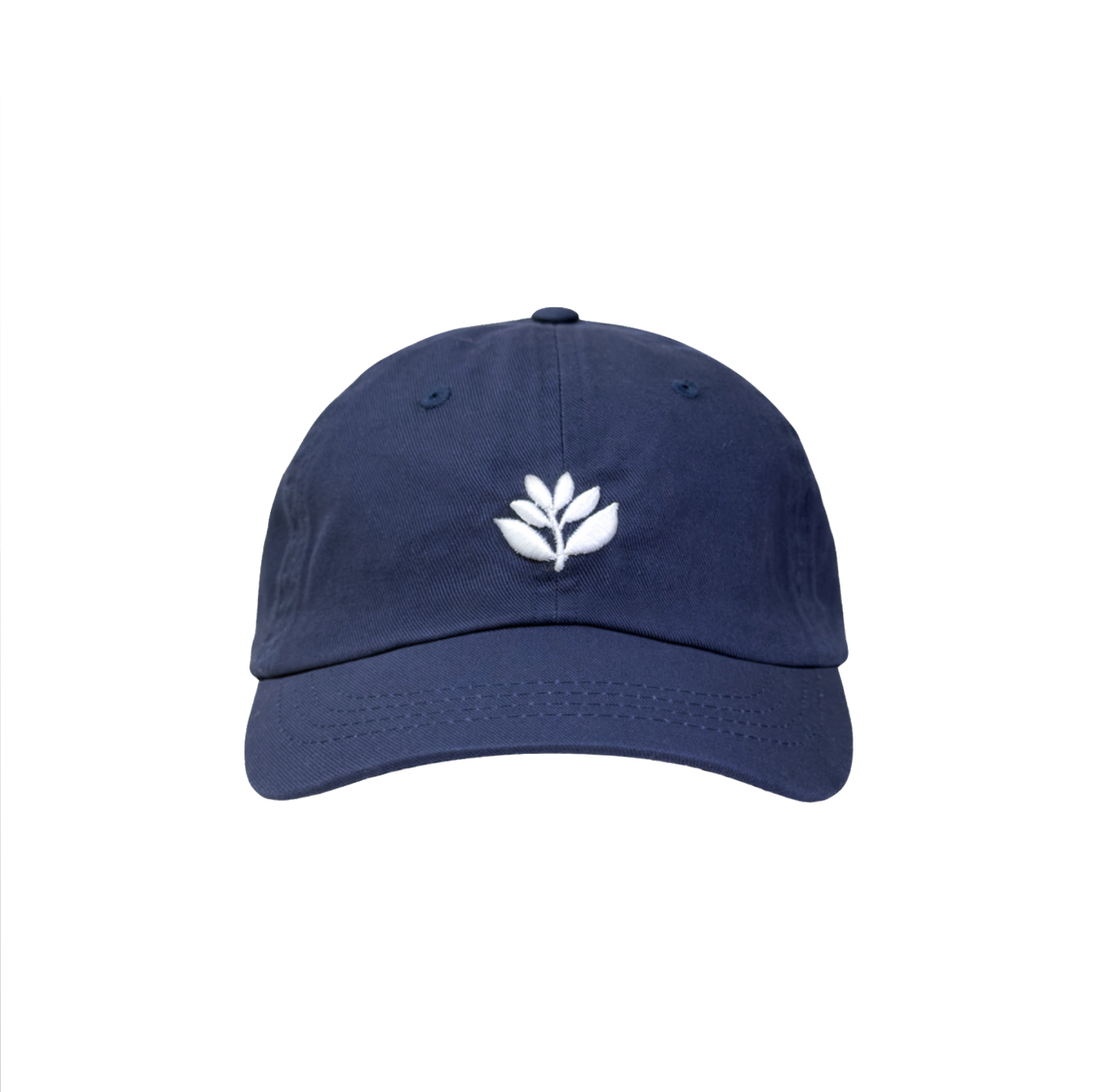 Magenta cap Bossed dad hat navy
