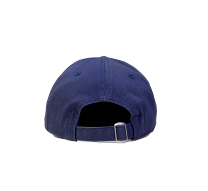 Magenta cap Bossed dad hat navy