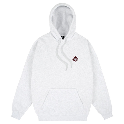 Magenta Velvet Plant hoodie ash