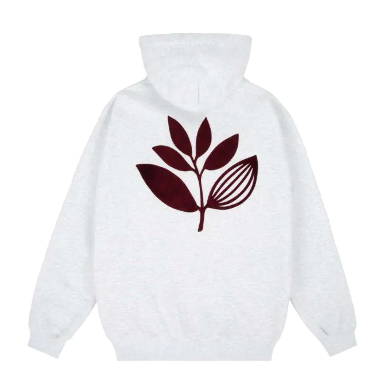 Magenta Velvet Plant hoodie ash