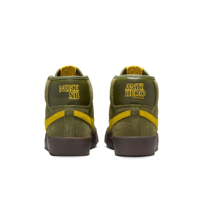 Nike SB Blazer Mid QS AntiHero rough green amarillo rough green