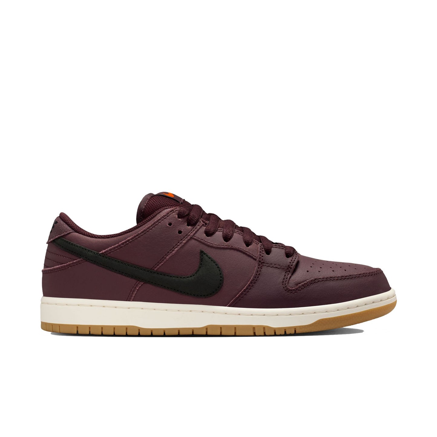 Nike SB Dunk Low Pro ISO burgundy crush black mystic dates sail