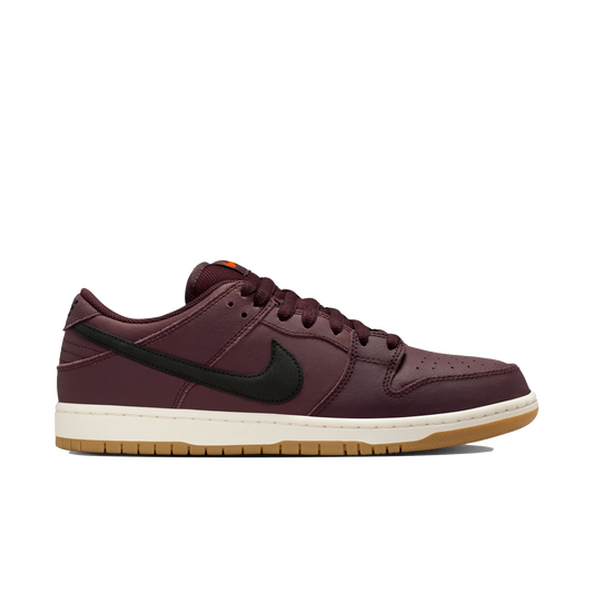 Nike SB Dunk Low Pro ISO burgundy crush black mystic dates sail