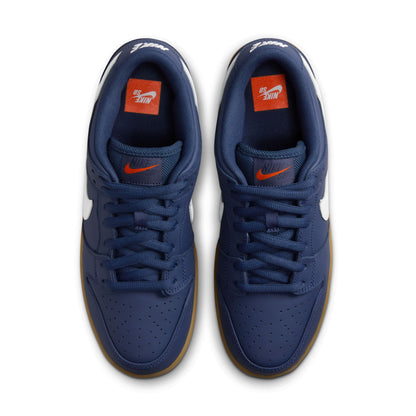 Nike SB Dunk Low Pro ISO navy white navy gum light brown