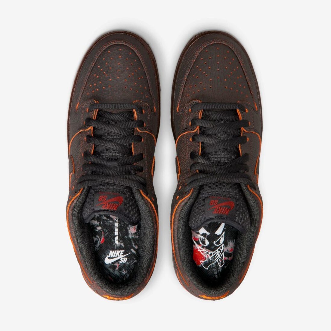 Nike SB Dunk Low Pro Premium QS Krampus dark smoke grey campfire orange black