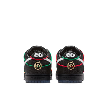 Nike SB Dunk Low Pro QS Bronx Girls Skate black white challenge red