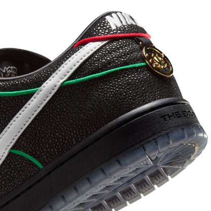 Nike SB Dunk Low Pro QS Bronx Girls Skate black white challenge red