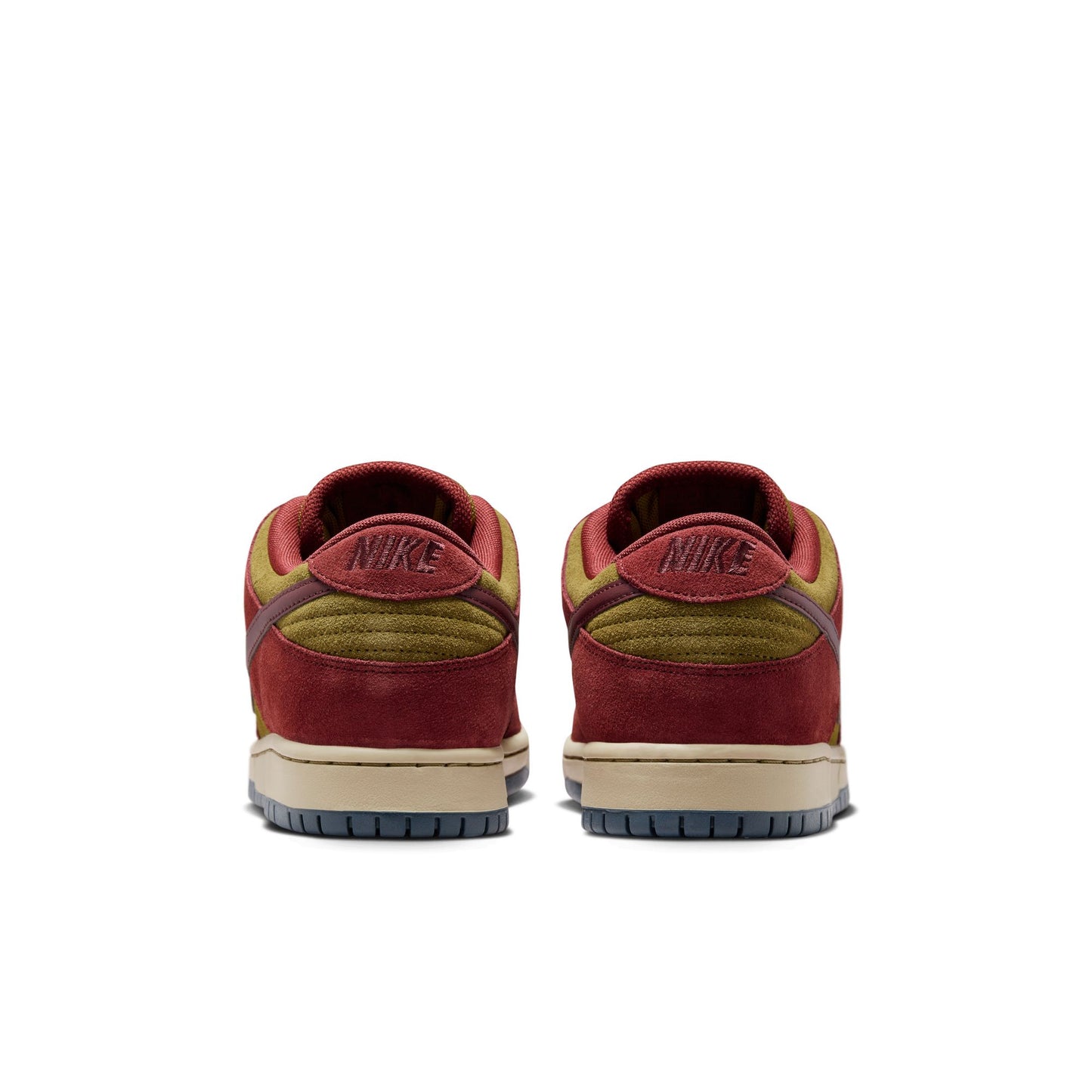 Nike SB Dunk Low Pro dark team red burgundy crush olive flax