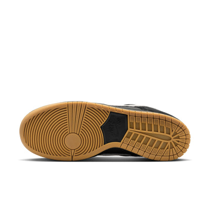 Nike SB Dunk Low Pro black white black gum light brown