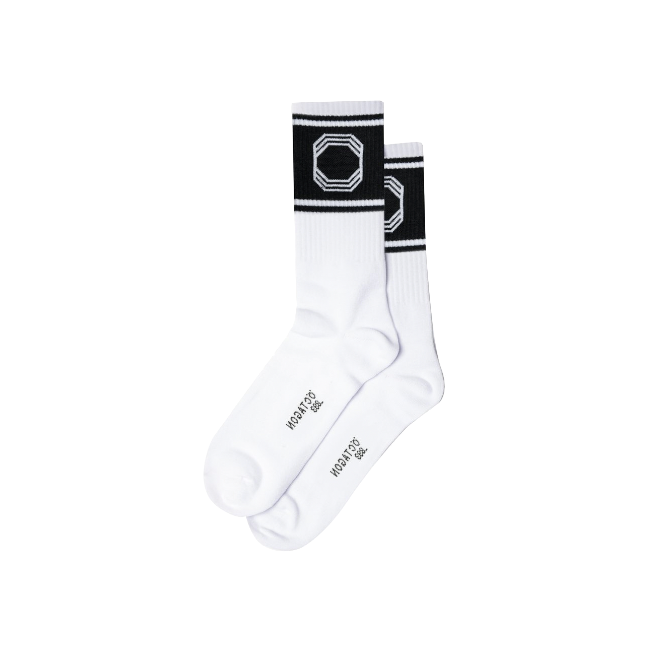 Öctagon socks Block White black