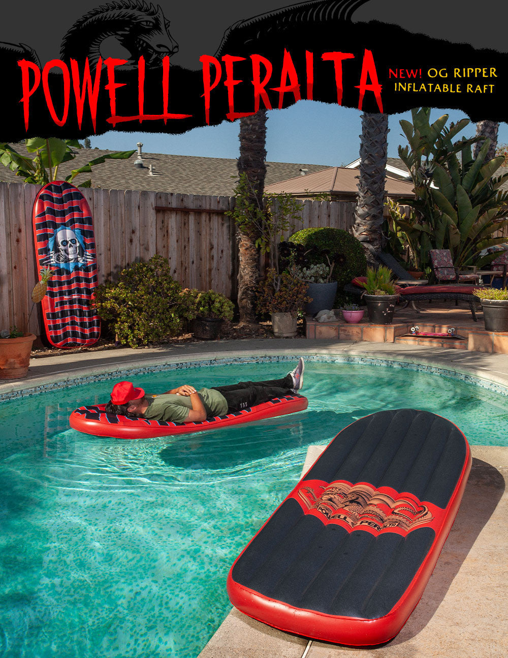 Powell Peralta Raft Ripper deck red