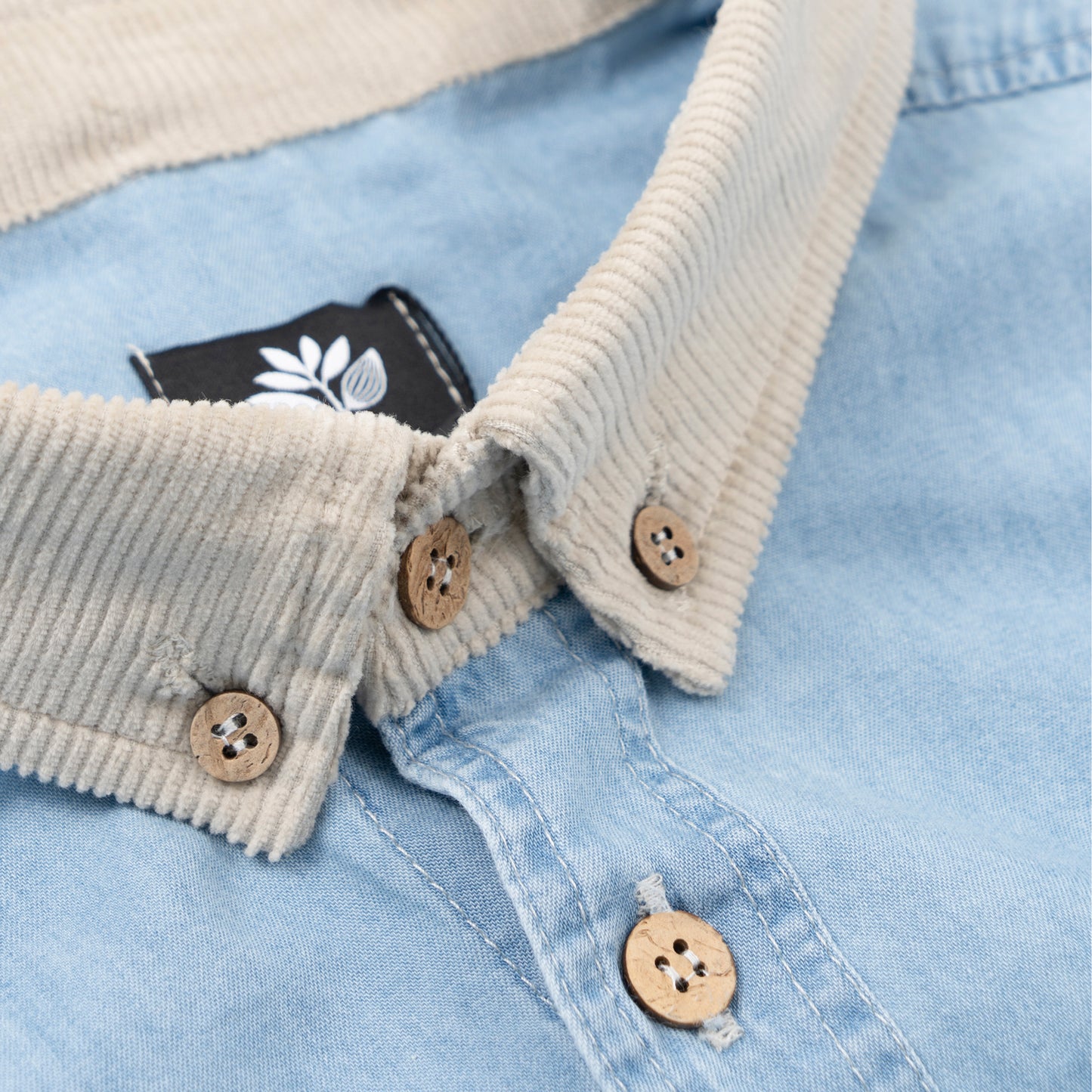 Magenta PWS shirt washed denim