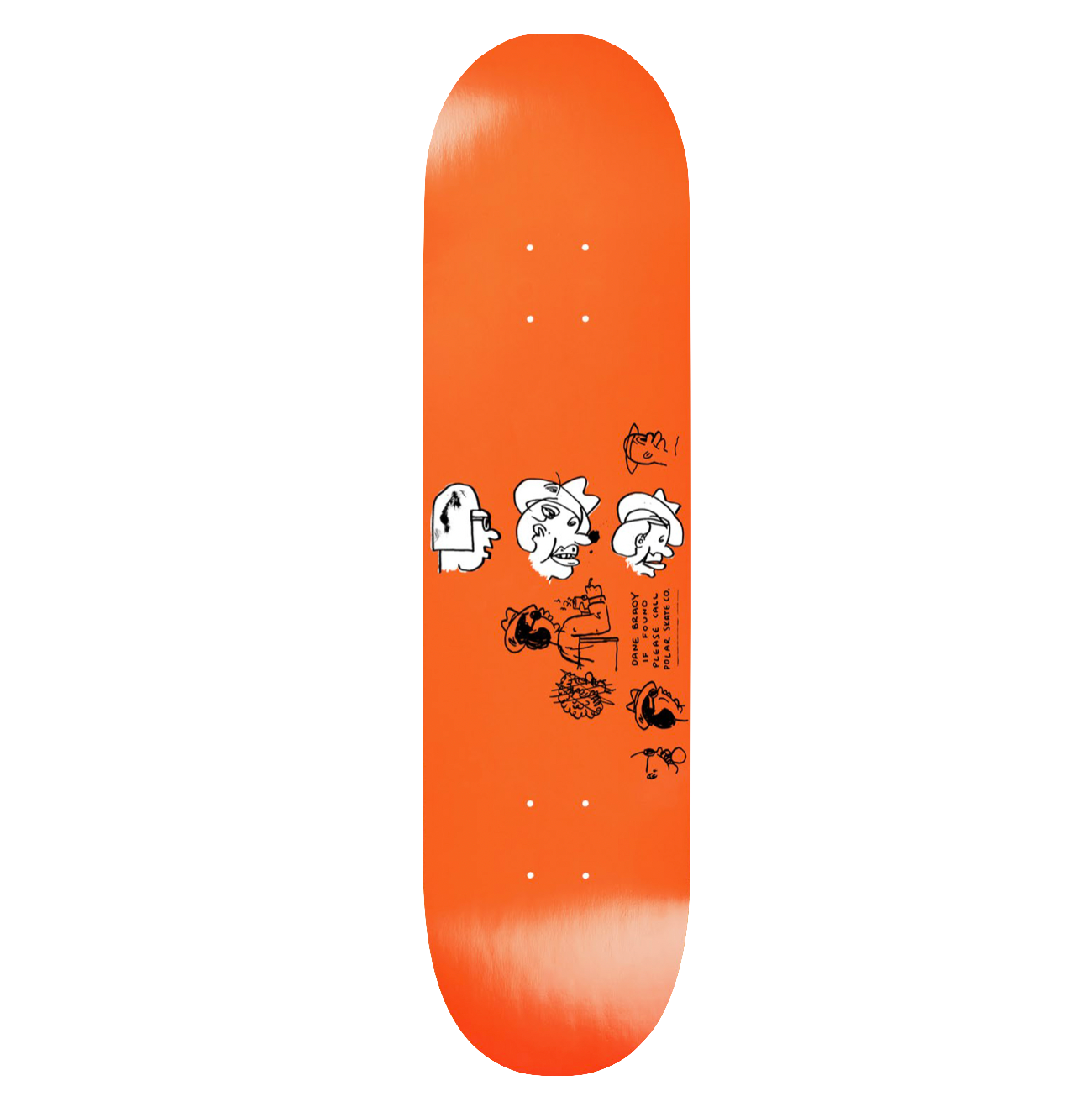 Polar Skate Co Dane Brady deck Mia orange 8.5"