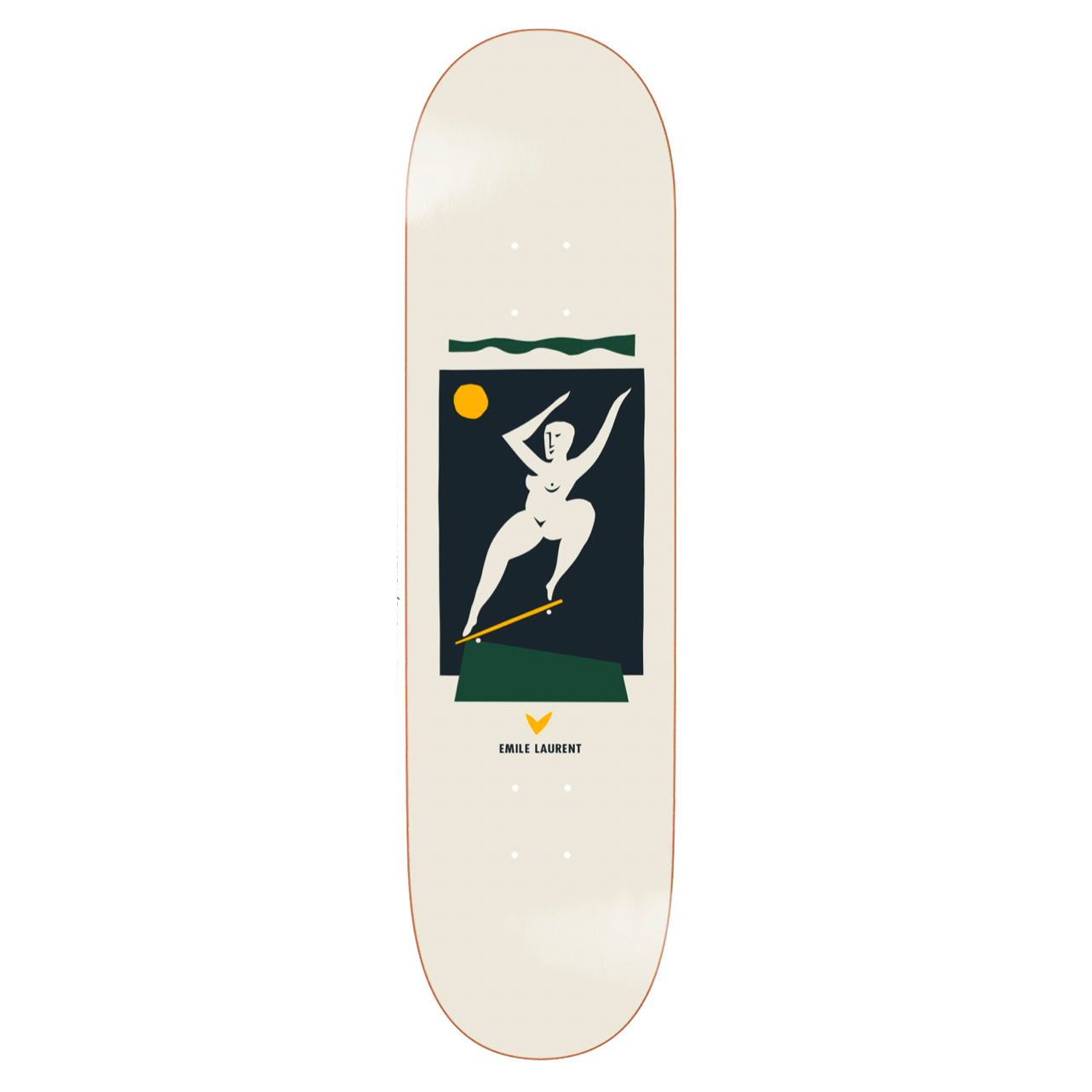 Polar Skate Co Emile Laurent Crooks deck cream 8.375''