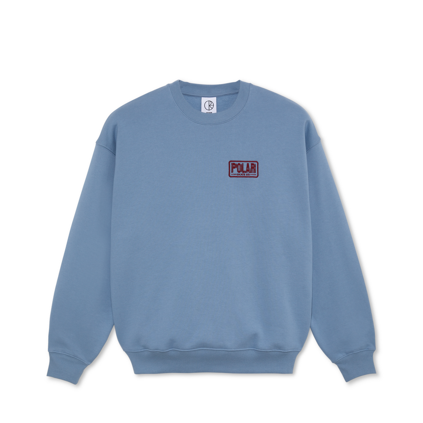 Polar Skate Co Dave crewneck Earthquake oxford blue