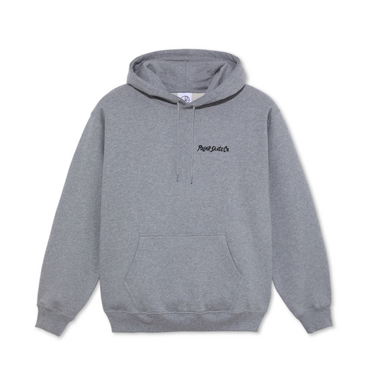 Polar Skate Co Dave hoodie Yoga Trippin' heather grey