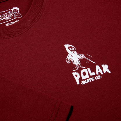 Polar Skate Co Reaper tee wine