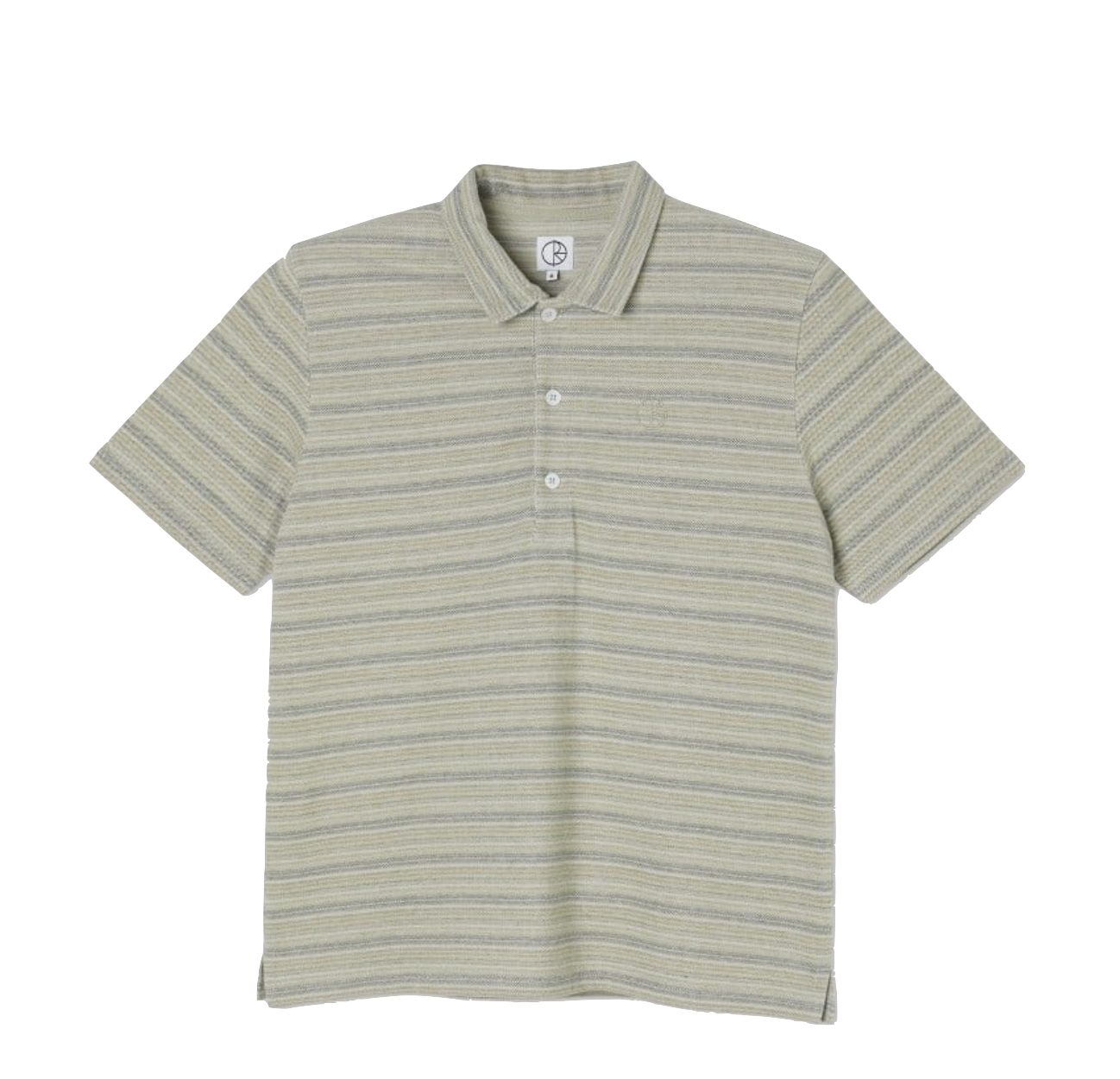 Polar Skate Co Multi Stripe polo green