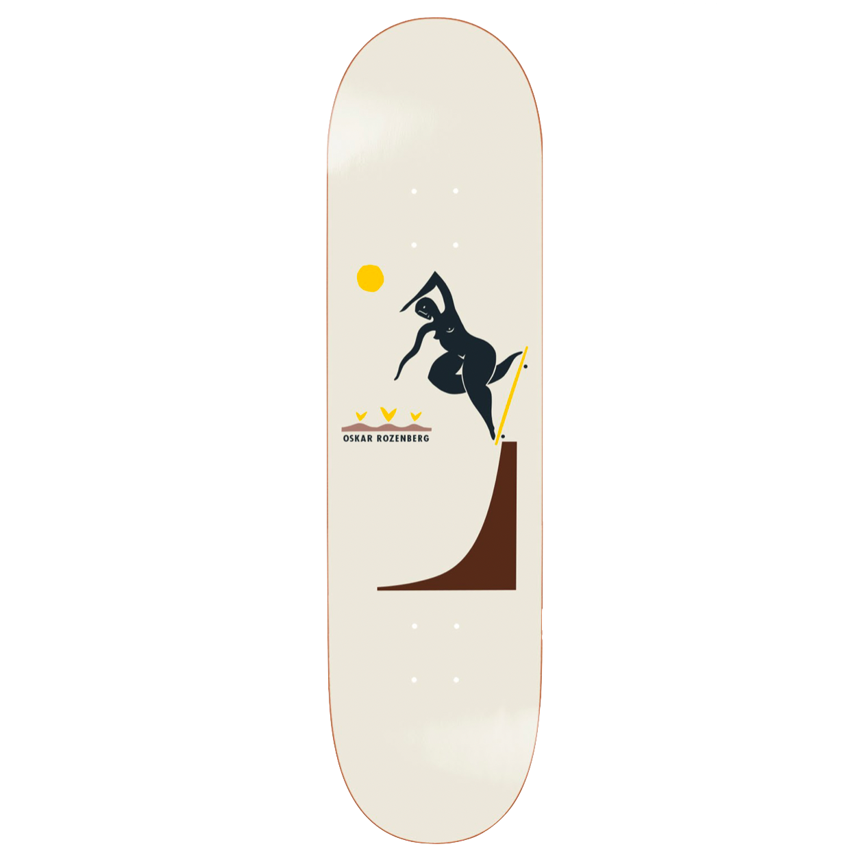 Polar Skate Co Oskar Rozenberg bs noseblunt deck cream 8.5''