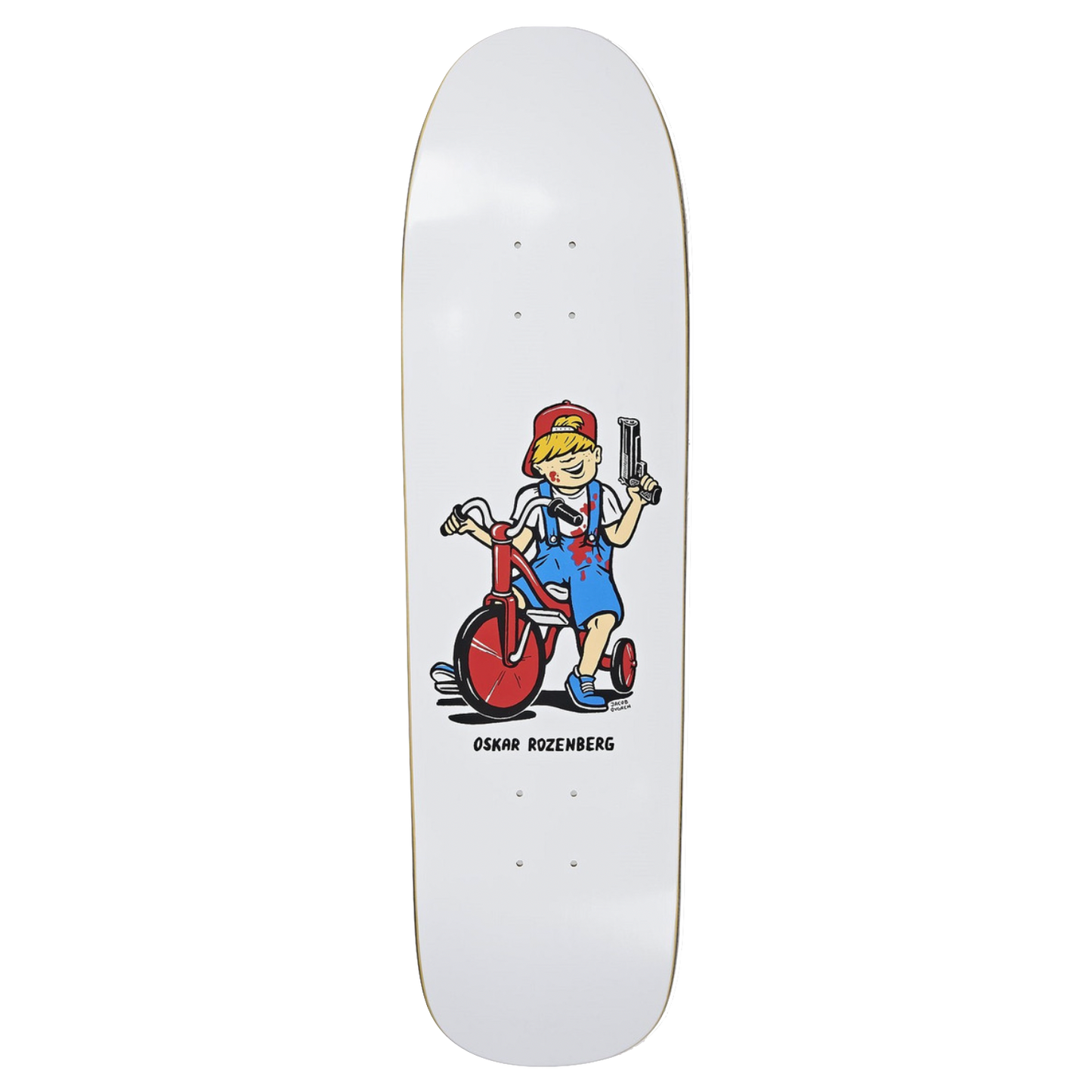 Polar Skate Co Oskar Rozenberg deck 1991 Tricycle white