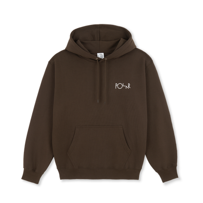 Polar Skate Co Dave hoodie Stroke Logo chocolate