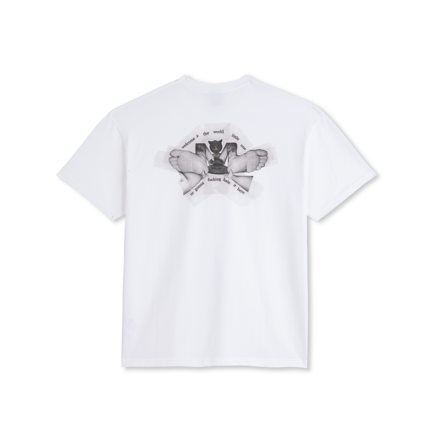 Polar Skate Co Welcome To The World tee white