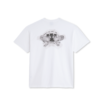 Polar Skate Co Welcome To The World tee white