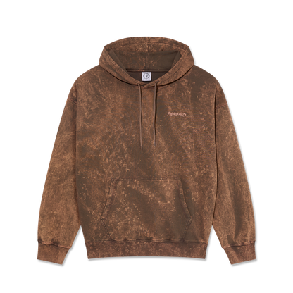 Polar Skate Co Acid Franck hoodie Surf logo brown