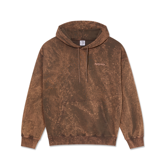 Polar Skate Co Acid Franck hoodie Surf logo brown