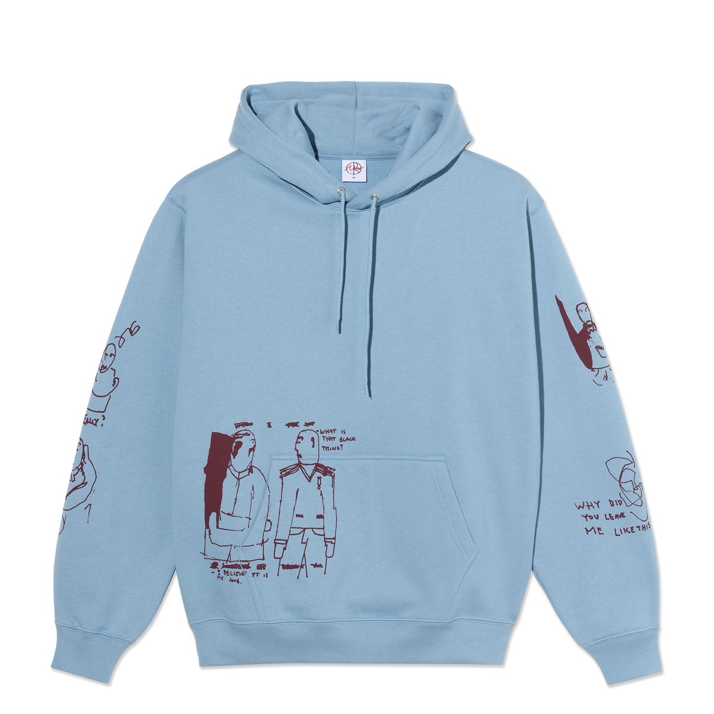 Polar Skate Co Dave hoodie The End dove blue