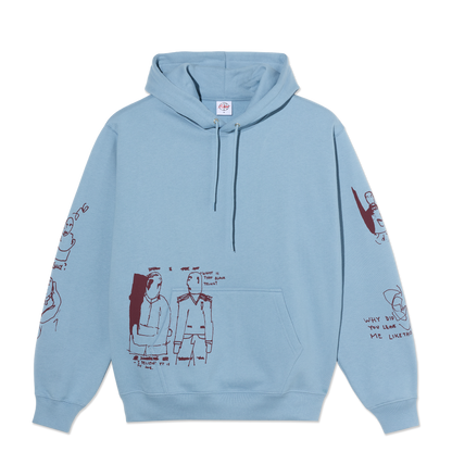 Polar Skate Co Dave hoodie The End dove blue