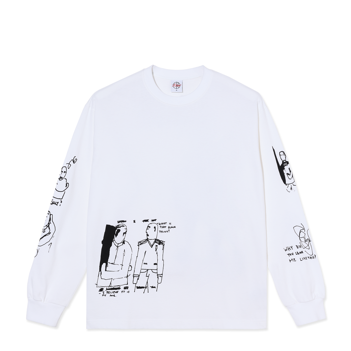 Polar Skate Co tee L/S The End white