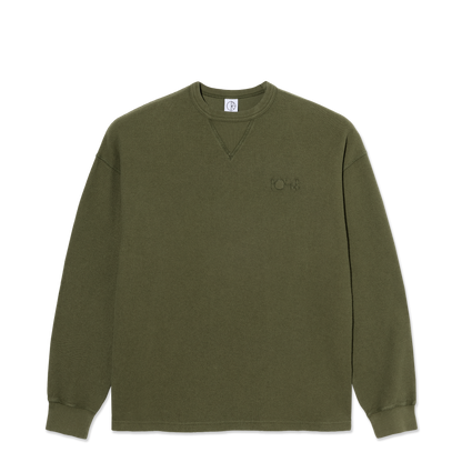 Polar Skate Co Reversed sweater crewneck army green