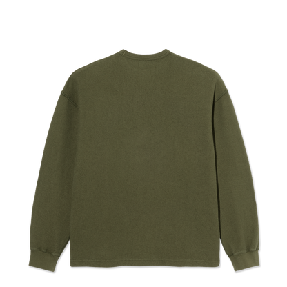 Polar Skate Co Reversed sweater crewneck army green