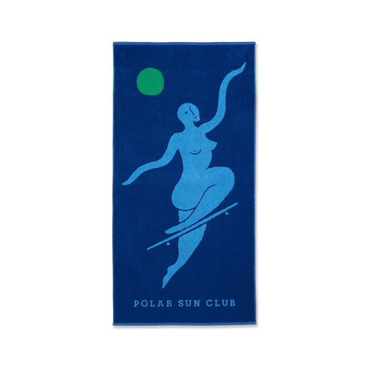 Polar Skate Co towel No Complies Forever egyptian blue