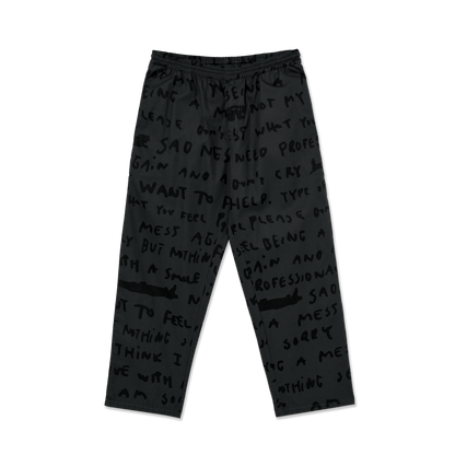 Polar Skate Co pant Sad Notes Surf Pant graphite