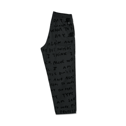 Polar Skate Co pant Sad Notes Surf Pant graphite