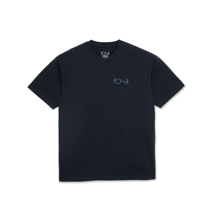 Polar Skate Co tee Stroke Logo navy blue