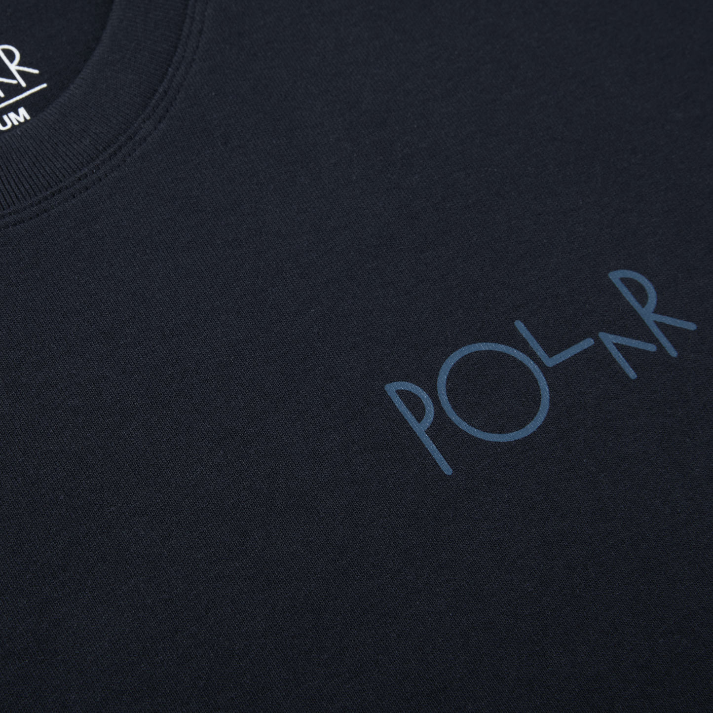 Polar Skate Co tee Stroke Logo navy blue