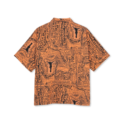 Polar Skate Co Bowling shirt Exist orange