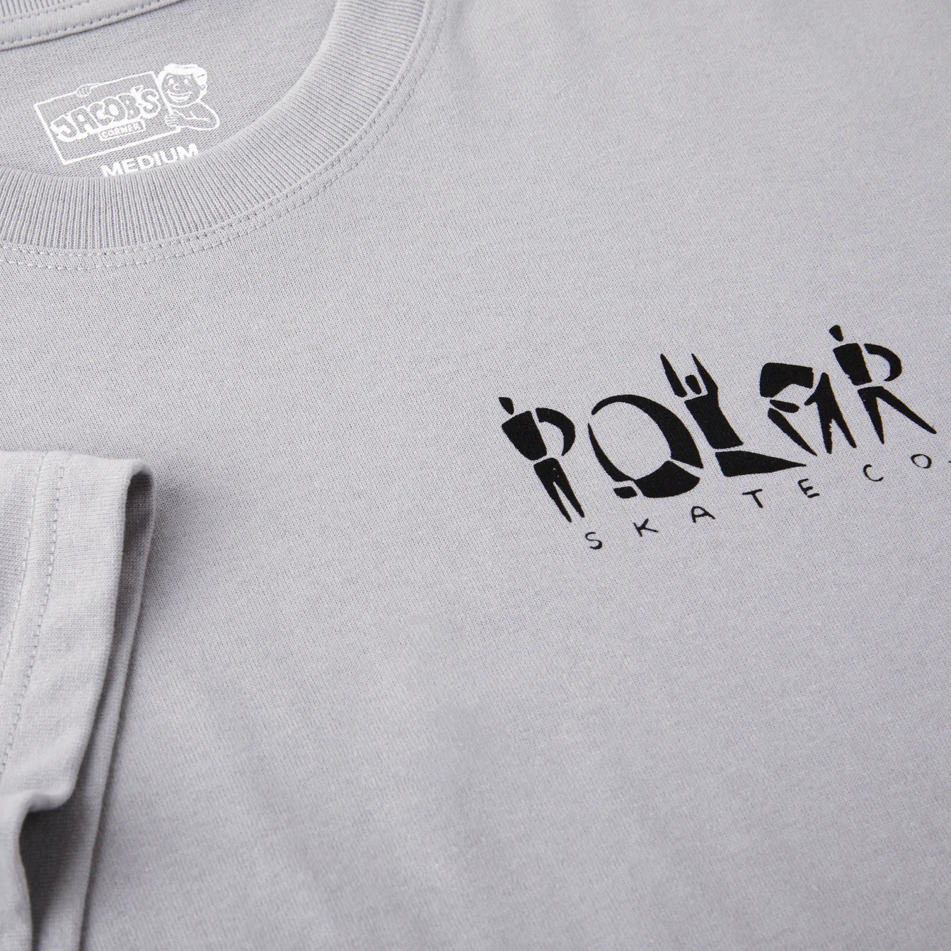 Polar Skate Co tee Group Logo silver