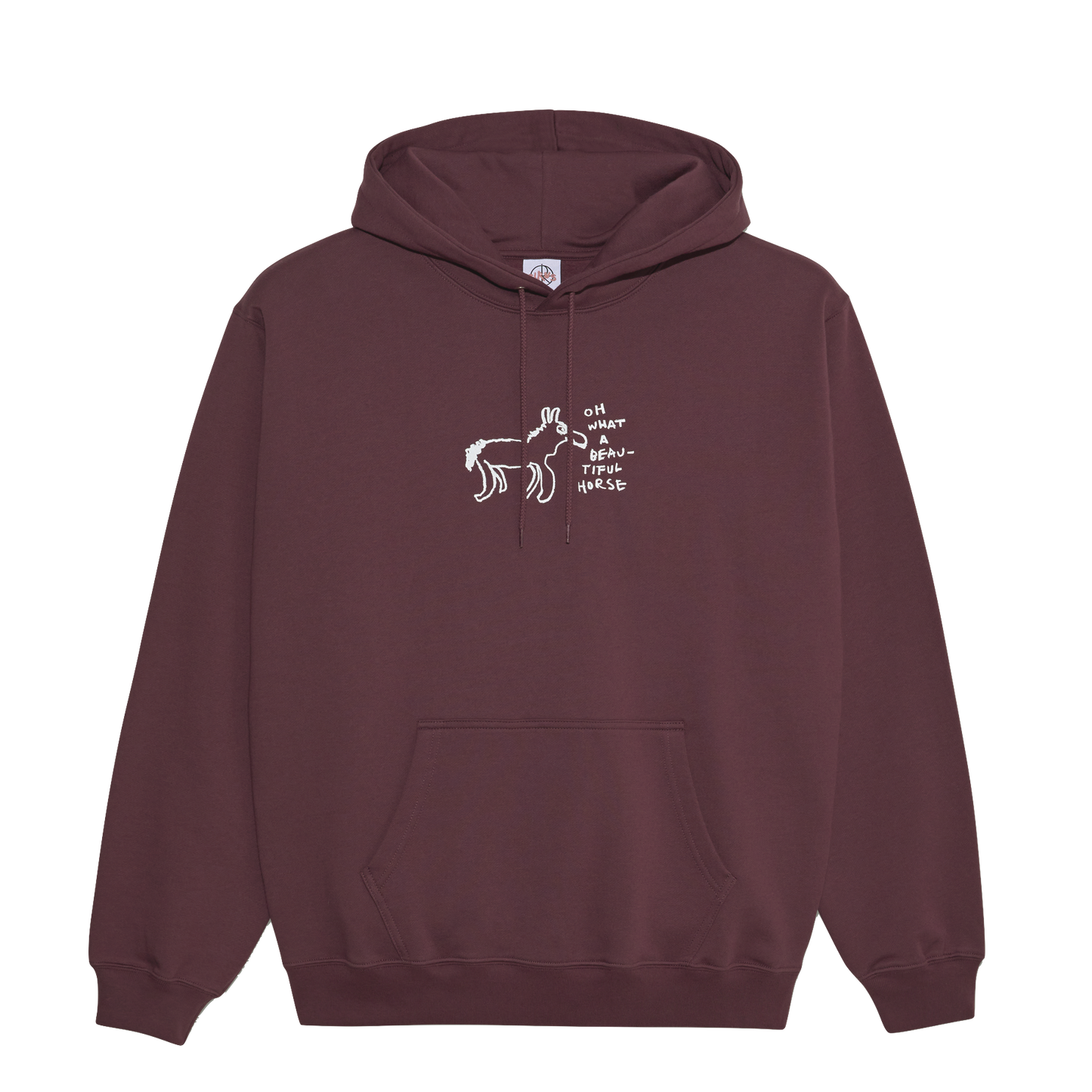 Polar Skate Co Dave hoodie Beautiful Horses plum