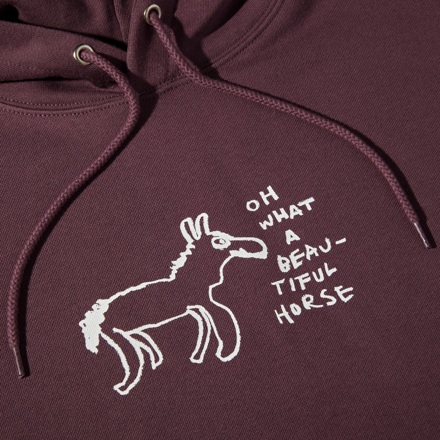 Polar Skate Co Dave hoodie Beautiful Horses plum