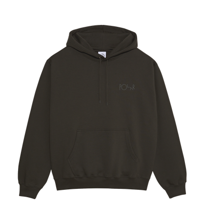 Polar Skate Co Dave hoodie Stroke Logo dirty black