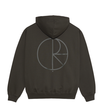 Polar Skate Co Dave hoodie Stroke Logo dirty black