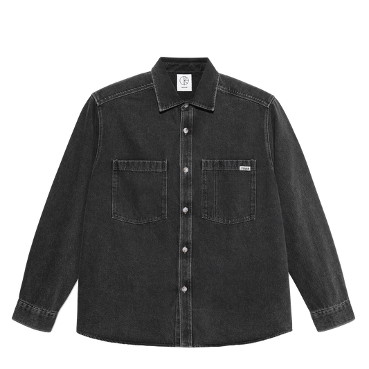 Polar Skate Co Mitchell L/S shirt denim silver black