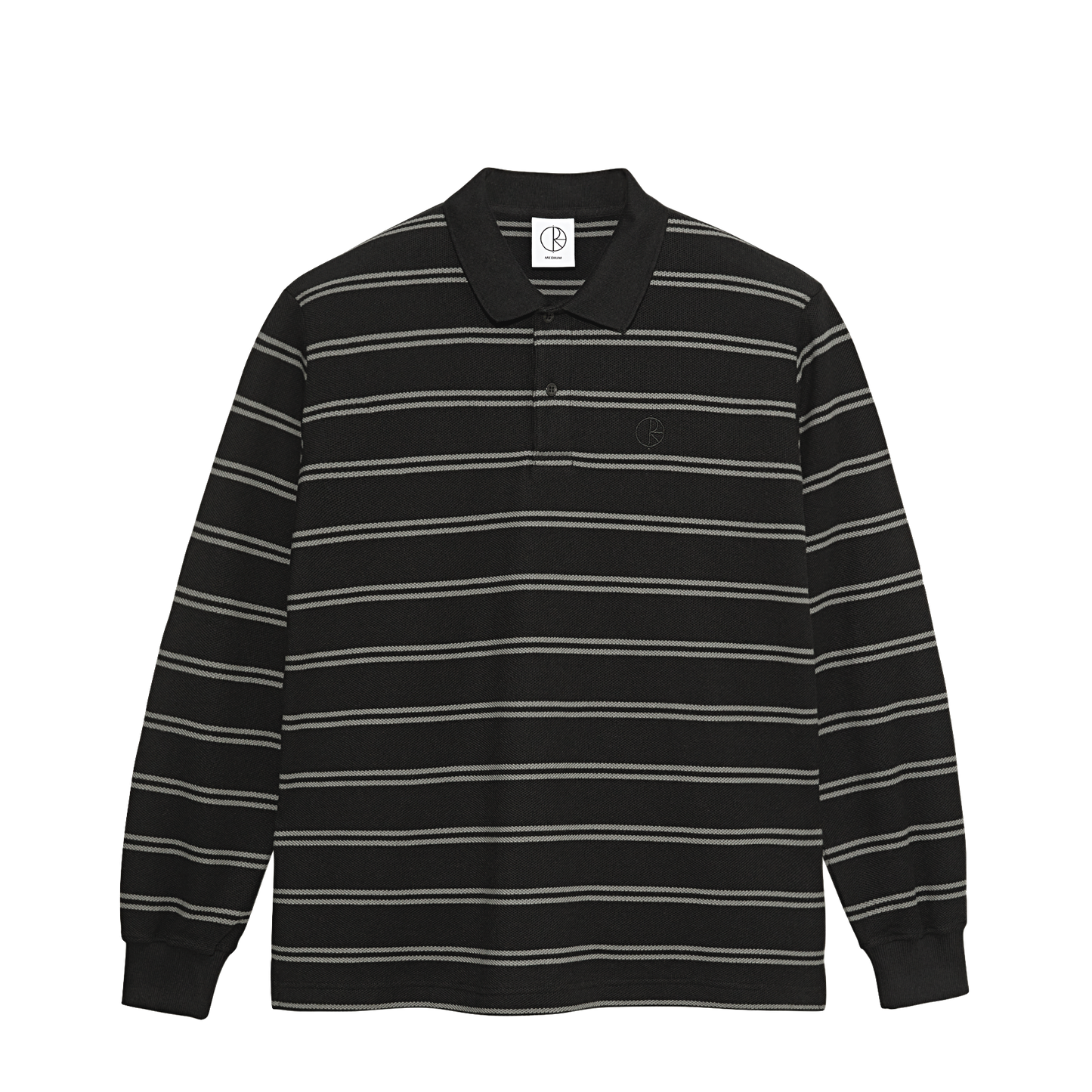 Polar Skate Co Stripe polo L/S black